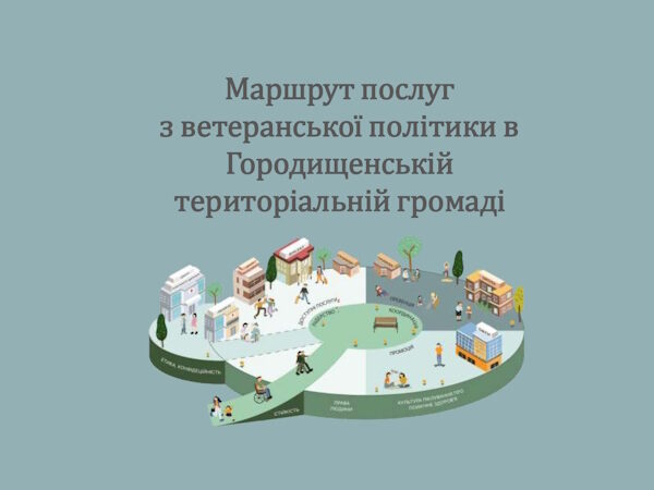 Маршрут послуг з ветеранської політики в Городищенській територіальній громаді