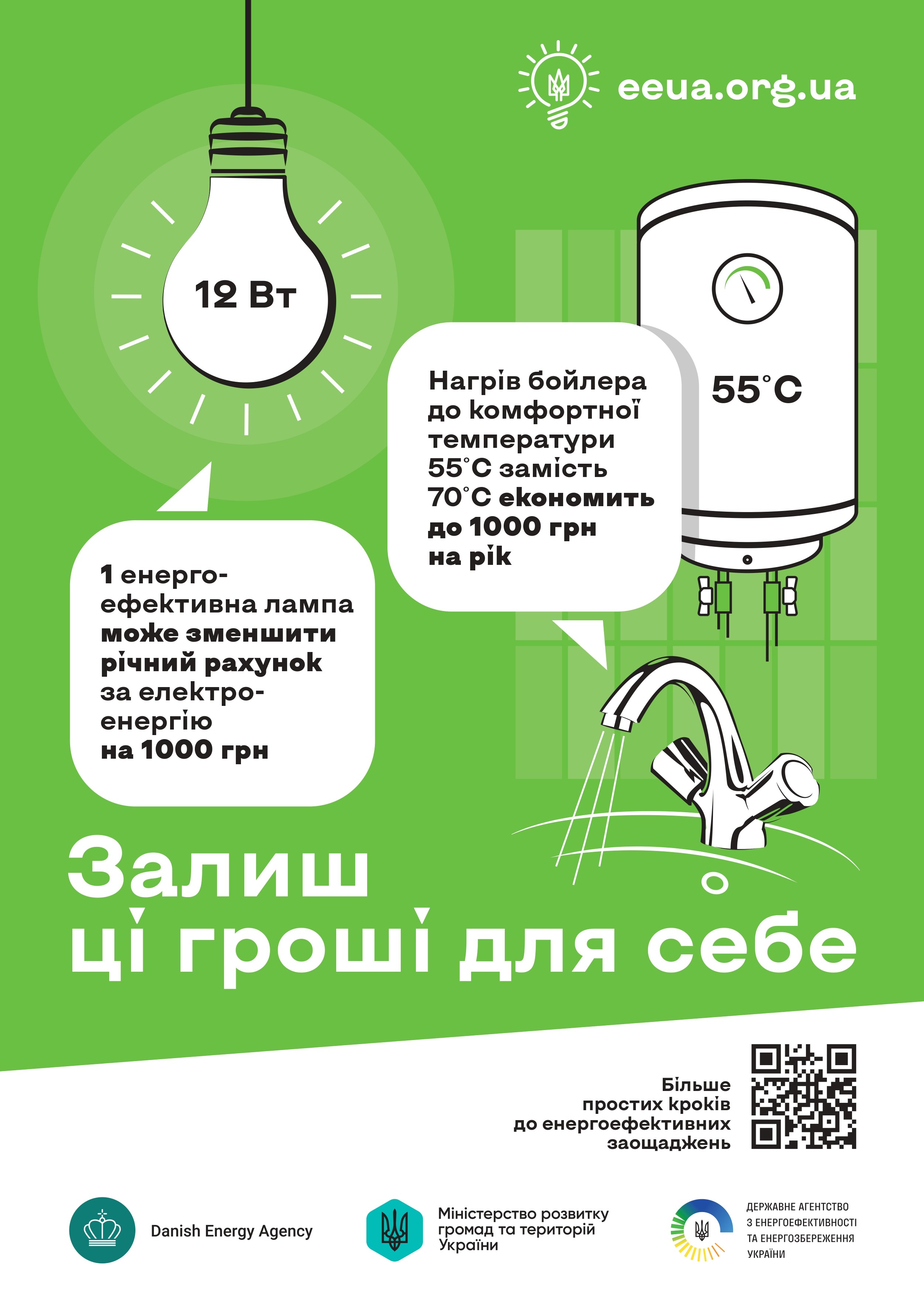 Прості поради допоможуть українцям «залишити гроші собі»: стартувала інформаційна кампанія щодо енергоефективності
